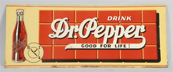 TIN DR. PEPPER ADVERTISING SIGN.                  