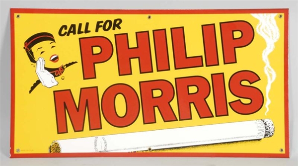 PHILIP MORRIS ADVERTISING SIGN.                   