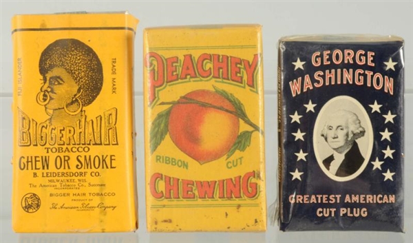 LOT OF 3: TOBACCO PACKS.                          
