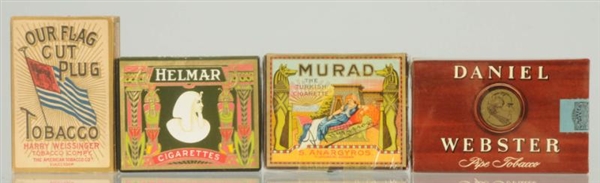 LOT OF 4: TOBACCO PACKS.                          