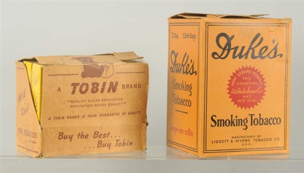 LOT OF 2: TOBACCO BOXES.                          