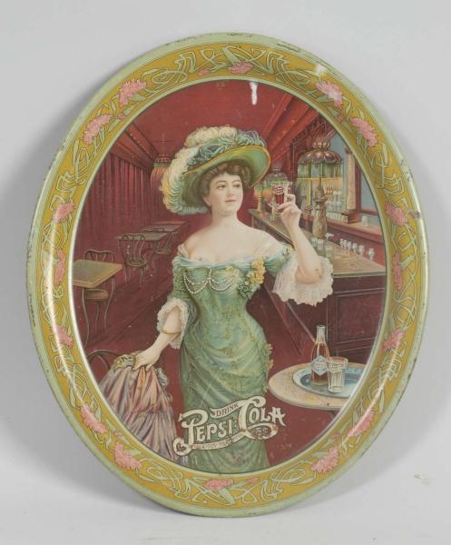 OVAL PEPSI-COLA SERVING TRAY.                     