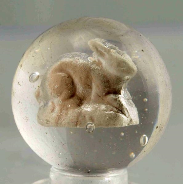 SMALL RABBIT SULPHIDE MARBLE.                     