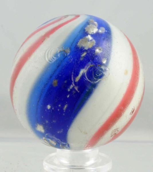 LARGE PEPPERMINT MARBLE WITH MICA.                