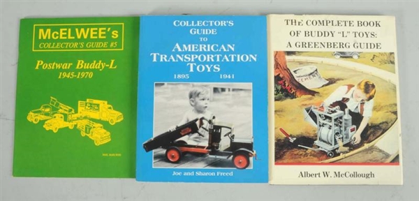 LOT OF 3: PRESSED STEEL COLLECTORS GUIDES.        