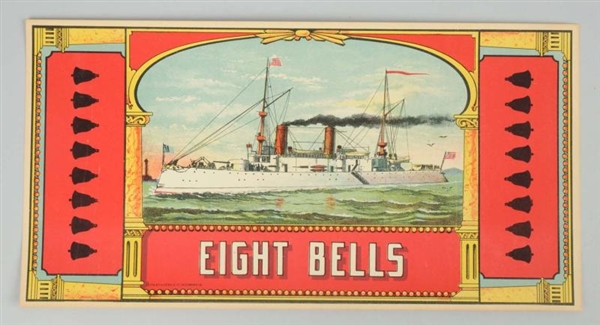 EIGHT BELLS TOBACCO CRATE LABEL.                  