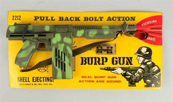 MARX BOLT ACTION TOY BURP GUN.                    