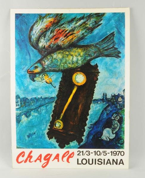 970 MARC CHAGALL EXHIBIT POSTER.                  