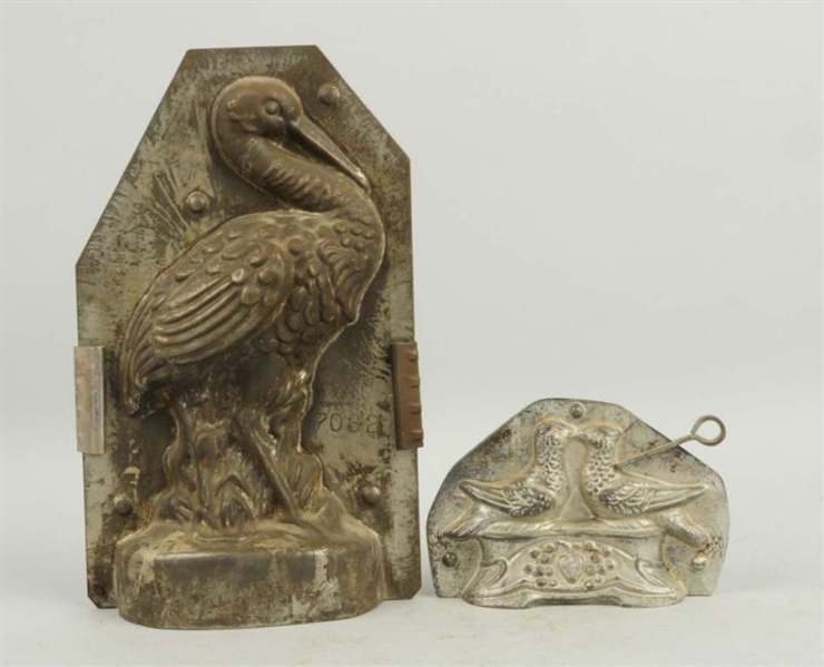 LOT OF 2: BIRD CHOCOLATE CANDY MOLDS.             