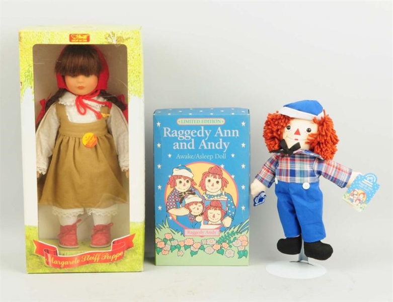 LOT OF 2: CONTEMPORARY DOLLS WITH BOXES.          
