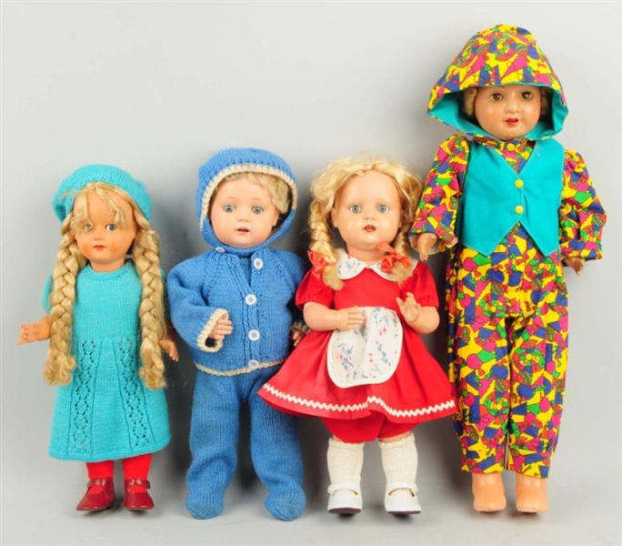 LOT OF 4: CELLULOID DOLLS.                        