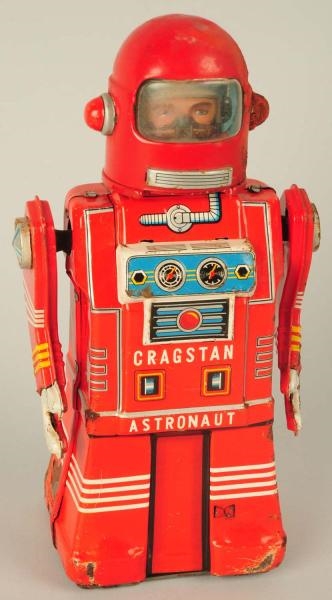 JAPANESE FRICTION CRAGSTAN ASTRONAUT TOY.         