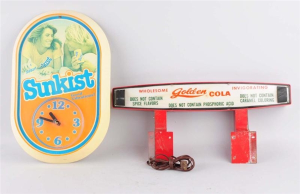 LOT OF 2: SODA ADVERTISING PIECES.                