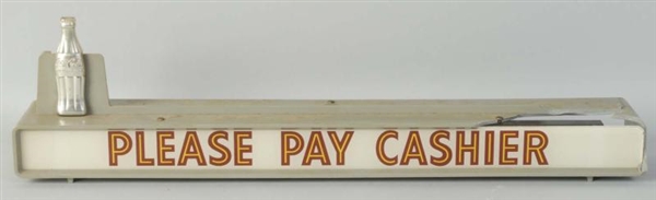PAY CASHIER COCA-COLA SIGN.                       