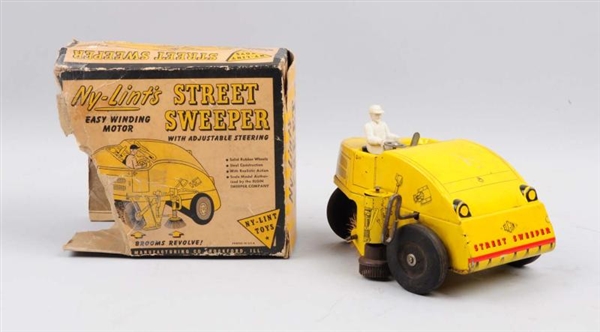 PRESSED STEEL NY- LINTS TOY STREET SWEEPER.      