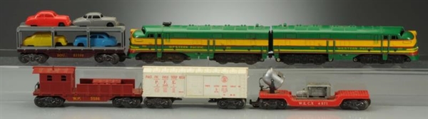 MARX WESTERN PACIFIC FREIGHT SET.                 