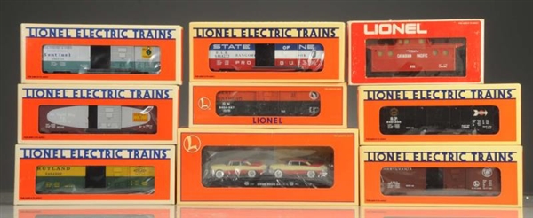 LOT OF 2: LIONEL 6464 BOX CAR SET & ROLLING STOCK 