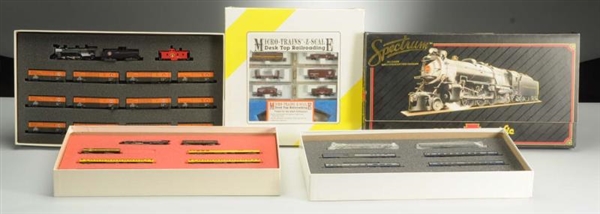 ASSORTED Z SCALE, HO SCALE AND N SCALE TRAINS.    