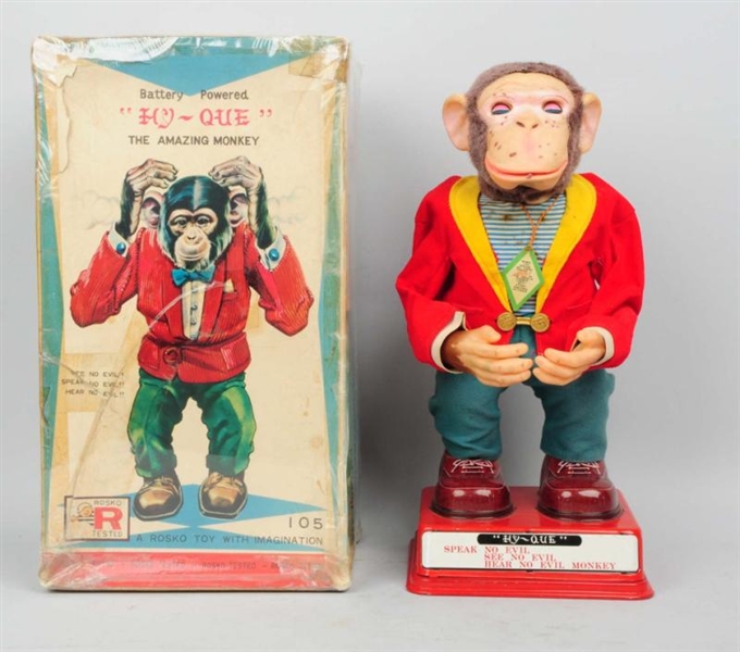 "HY-QUE" THE AMAZING MONKEY TOY.                  