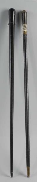 LOT OF 2: BLACK CANES.                            