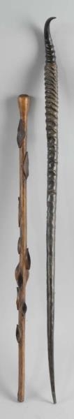 LOT OF 2: UNUSUAL CANES.                          
