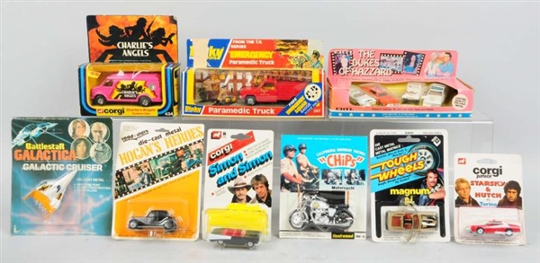 LARGE  LOT OF T.V. SHOW CARS IN ORIG. BOXES.      