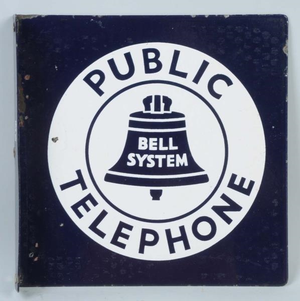 1940S-1950S PUBLIC TELEPHONE PORCELAIN FLANGE.    