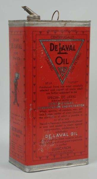 DE LAVAL OIL TIN CAN.                             