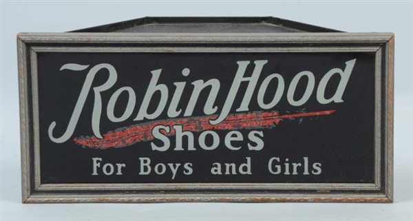 ROBIN HOOD SHOES LIGHTED COUNTER SIGN.            
