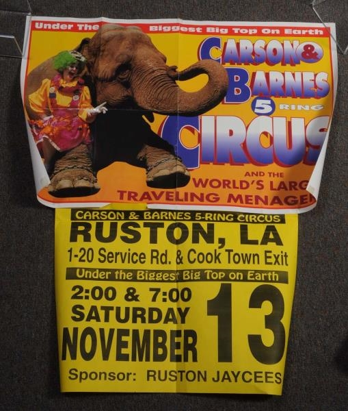 LOT OF 8: MODERN CIRCUS POSTERS.                  