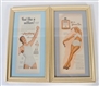 LOT OF 2: FRAMED 1960S ADVERTISEMENTS.            