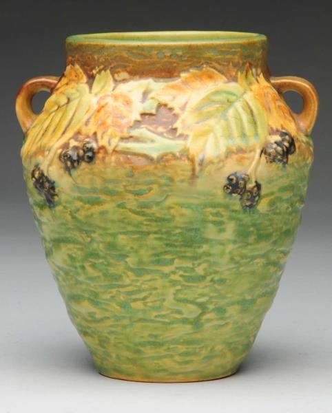 ROSEVILLE BLACKBERRY VASE.                        