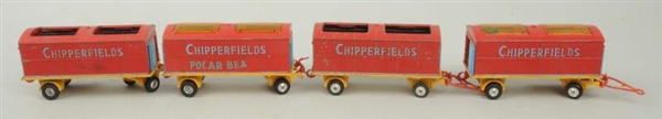 4 CHIPPERFIELDS CIRCUS WAGONS.                    