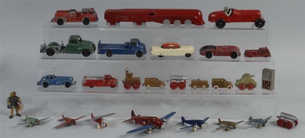 LARGE LOT OF ASSORTED TIN TOYS.                   