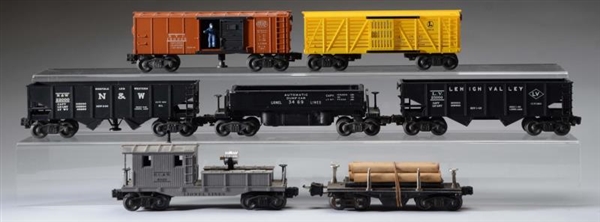 LIONEL MOSTLY POST WAR ROLLING STOCK.             