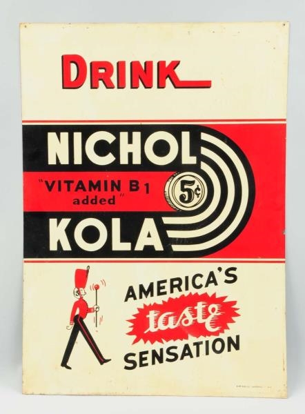 NICHOL KOLA ADVERTISING SIGN.                     