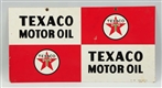 1960S TEXACO MOTOR OIL ADVERTISING SIGN.          