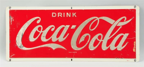 1950S COCA-COLA METAL ADVERTISING SIGN.           