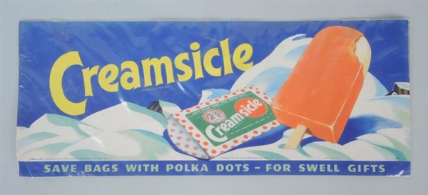 1951 CREAMSICLE PAPER ADVERTISING SIGN.           