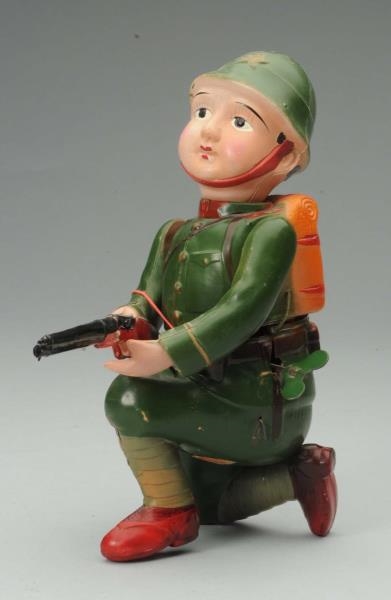 CELLULOID WIND-UP SOLDIER.                        