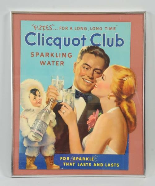 CLICQUOT CLUB SPARKLING WATER AD.                 