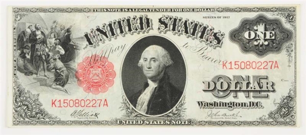 $1 1917 US LARGE NOTE.                            