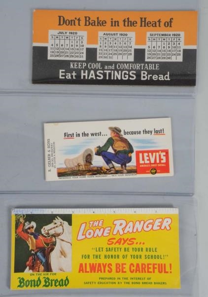 NICE GROUP OF 3 DIFFERENT INK BLOTTER SETS.       