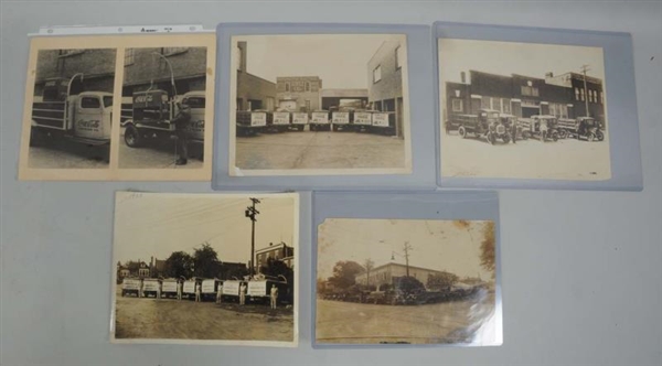 ASSORTED EARLY COCA-COLA TRUCK PHOTOGRAPHS.       