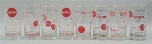 GROUP OF 1960S COCA-COLA DRINKING GLASSES.        