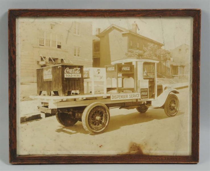 EARLY COCA-COLA TRUCK PHOTOGRAPH.                 