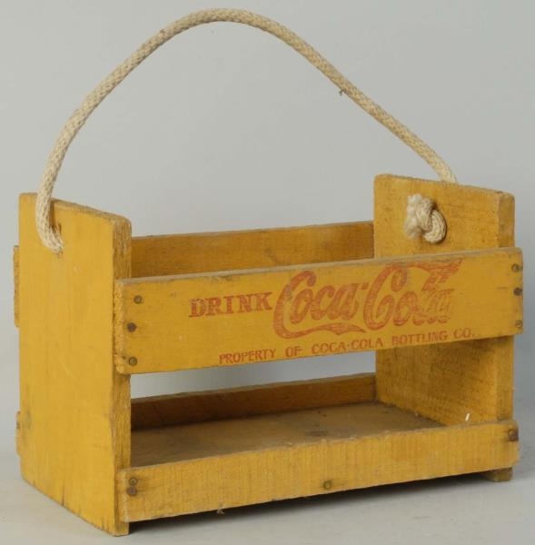 SCARCE 1940S COCA-COLA WOODEN CARRIER.            