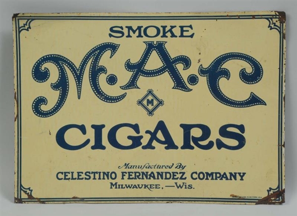 M.A.C. CIGARS SIGN.                               