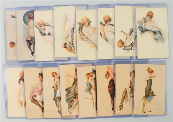 LOT OF 16: PENOT, MILLIERE, CHARLET POSTCARDS.    