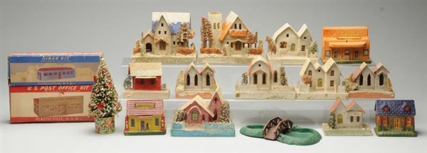 PLASTICVILLE HOUSES, COMPO HOUSES & OTHER ITEMS.  